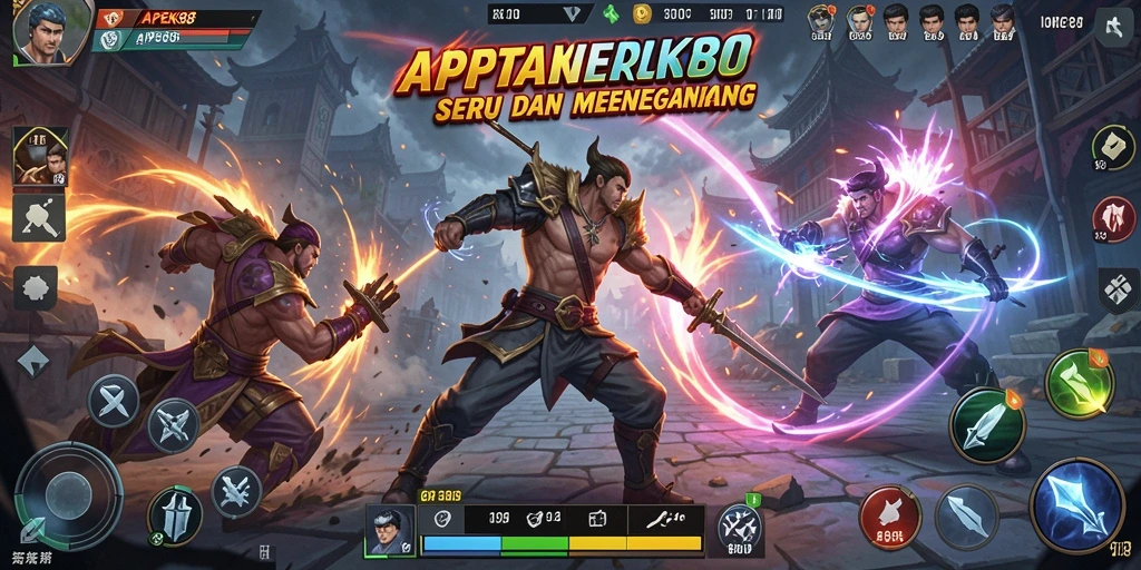 Screenshot APEK88 menampilkan aksi pertarungan yang mendebarkan.