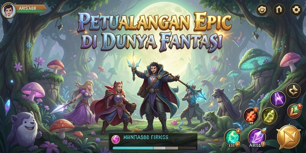 Screenshot ARISTA88 menampilkan aksi karakter dalam pertempuran RPG yang mendebarkan.