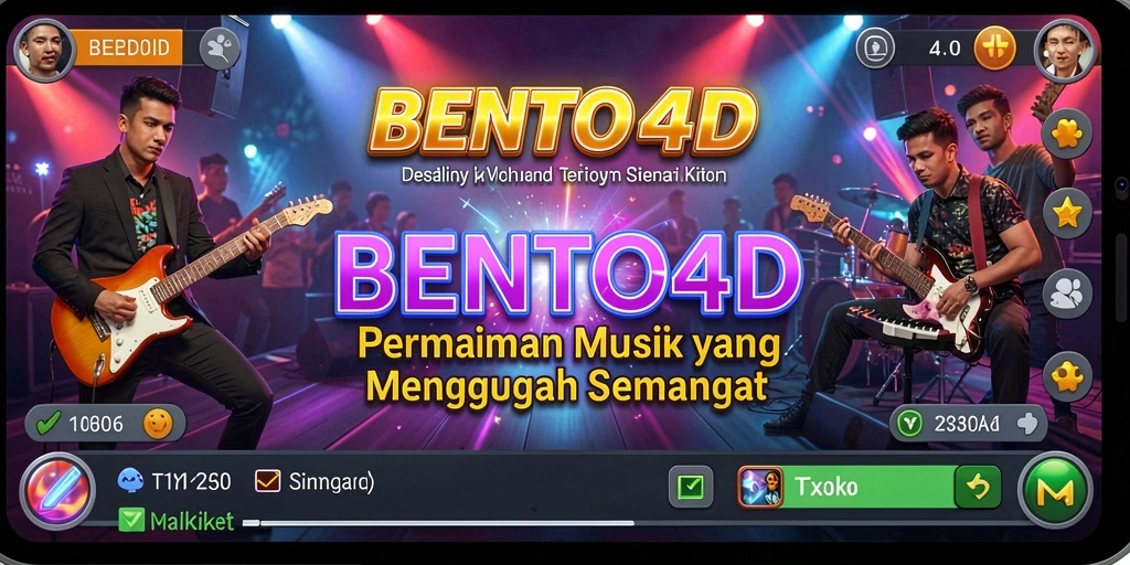 Screenshot BENTO4D menunjukkan gameplay yang dinamis dan penuh warna.