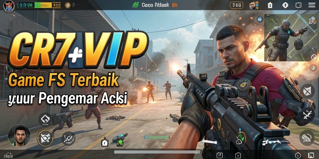 Screenshot dari gameplay seru CR7VIP yang penuh aksi.