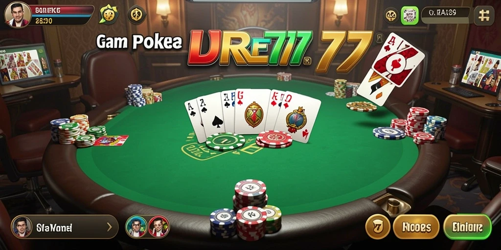 Tampilan menarik gameplay poker DUREN777 yang seru.