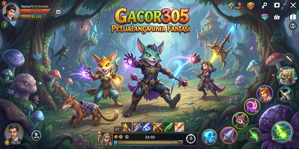 Tampilan gameplay seru GACOR305 dalam dunia petualangan.