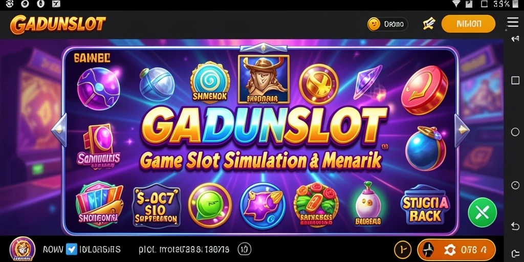 Tampilan gameplay GADUNSLOT yang seru dan menegangkan.