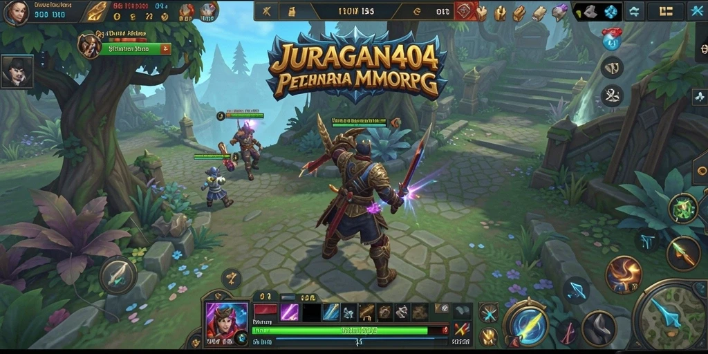 Screenshot gameplay JURAGAN404 yang menunjukkan aksi seru dalam MMORPG.