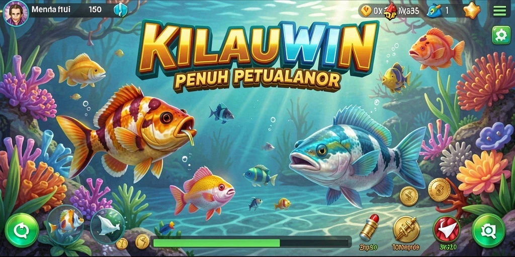Tangkapan ikan yang luar biasa dalam KILAUWIN saat gameplay berlangsung.