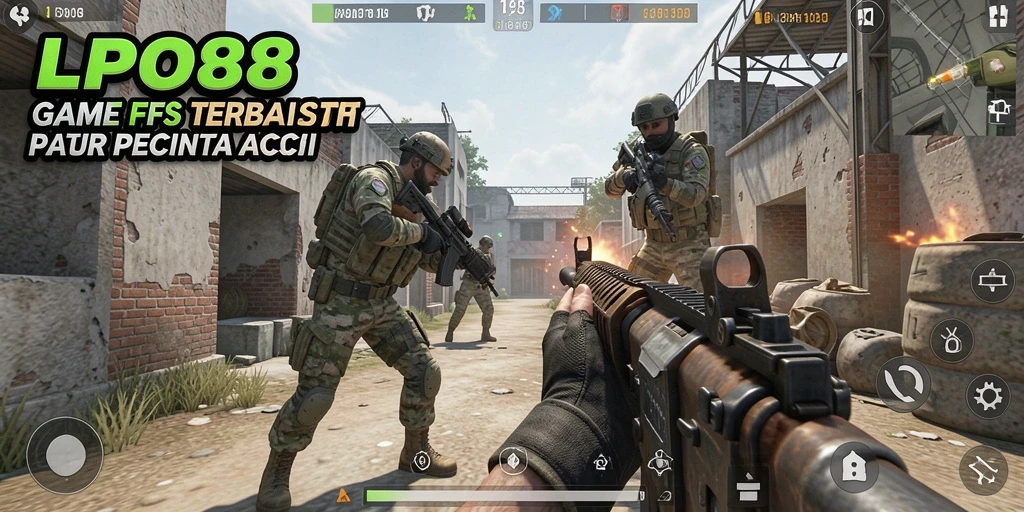 Screenshot LPO88 menunjukkan aksi mendebarkan dalam gameplay FPS.