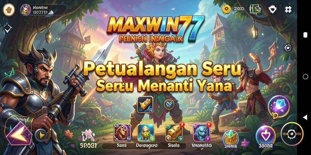 Gambaran aksi seru dalam gameplay MAXWIN77 petualangan.