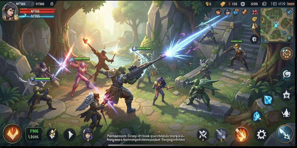 Tangkapan layar gameplay <strong>MT966</strong> menampilkan aksi strategis yang seru.