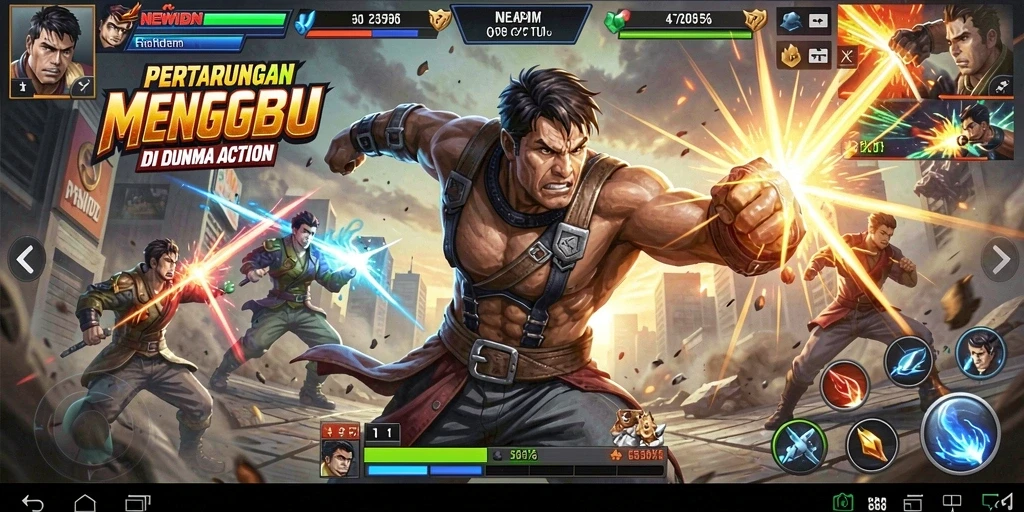 Tangkapan layar dari gameplay thrilling NEWIDN yang menegangkan.