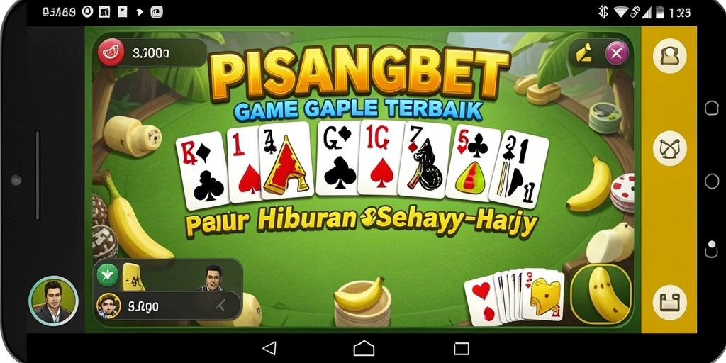 Screenshot PISANGBET menampilkan gameplay seru permainan Gaple.