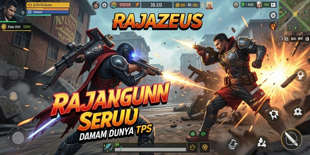 Tangkapan layar gameplay RAJAZEUS yang menegangkan.