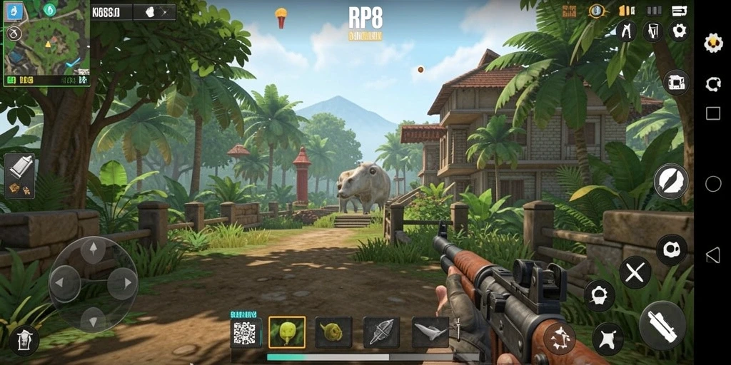 Tampilan gameplay RP8 yang menakjubkan dan interaktif.