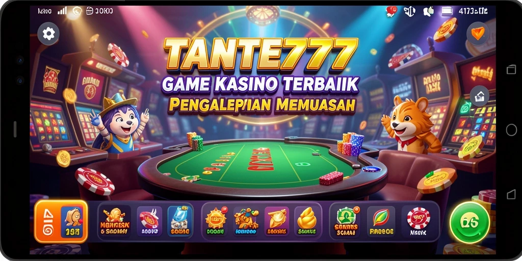 Tangkapan layar menampilkan gameplay seru di TANTE777.