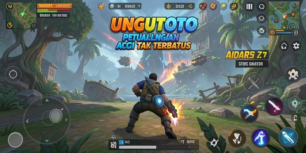 Tangkapan layar dari gameplay UNGUTOTO yang menampilkan aksi seru.